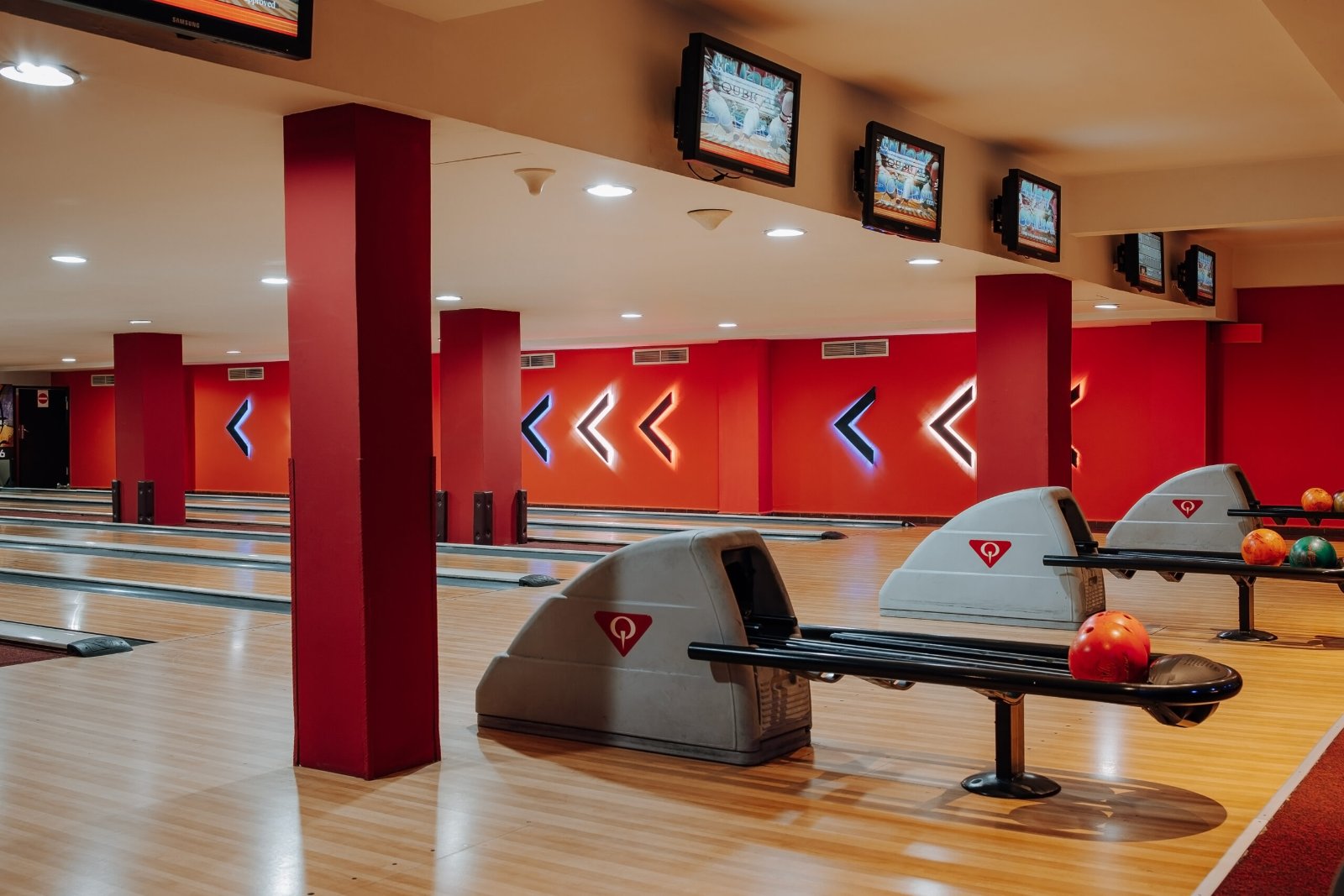 Bowling alley at the Grand Plaza Marrakech hotel
