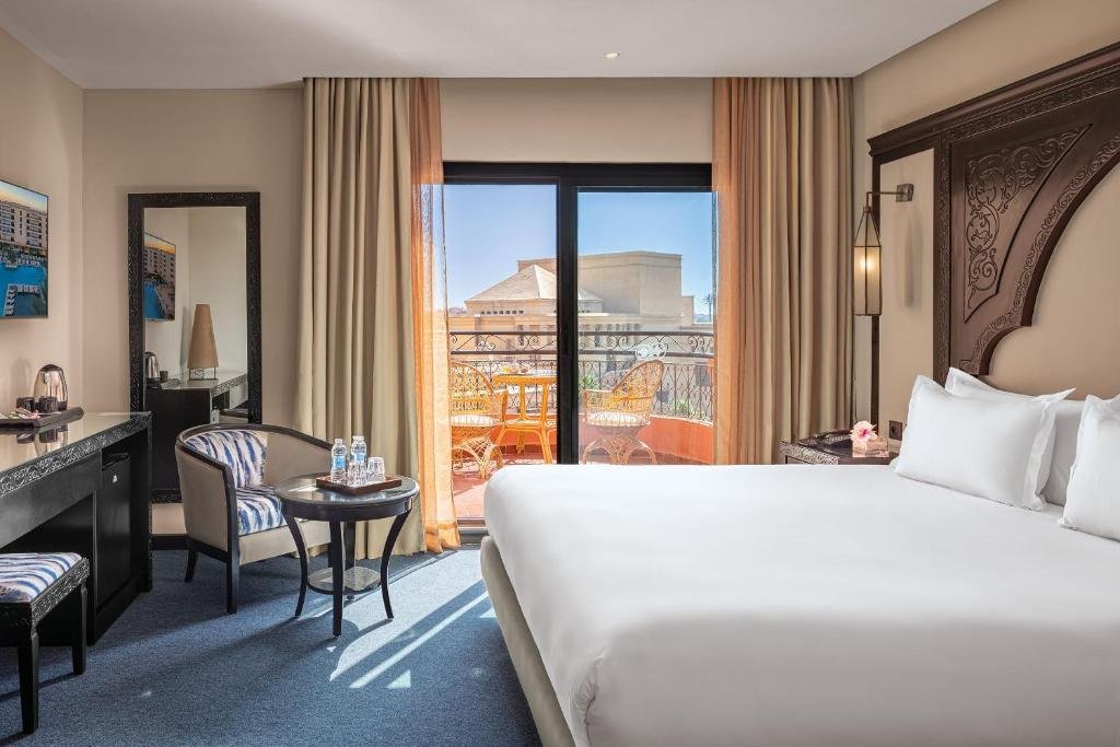 Deluxe guest room with balcony at the Grand Plaza Marrakech hotel